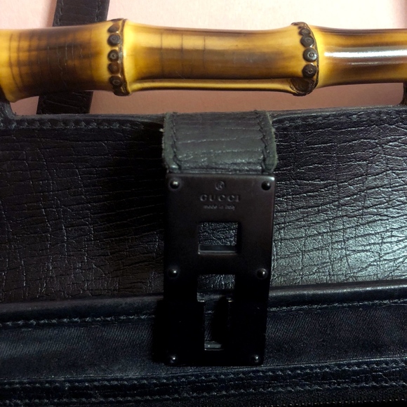📛SOLD📛 Vintage GUCCI Tom Ford Bamboo Bullet Bag - Picture 2 of 8